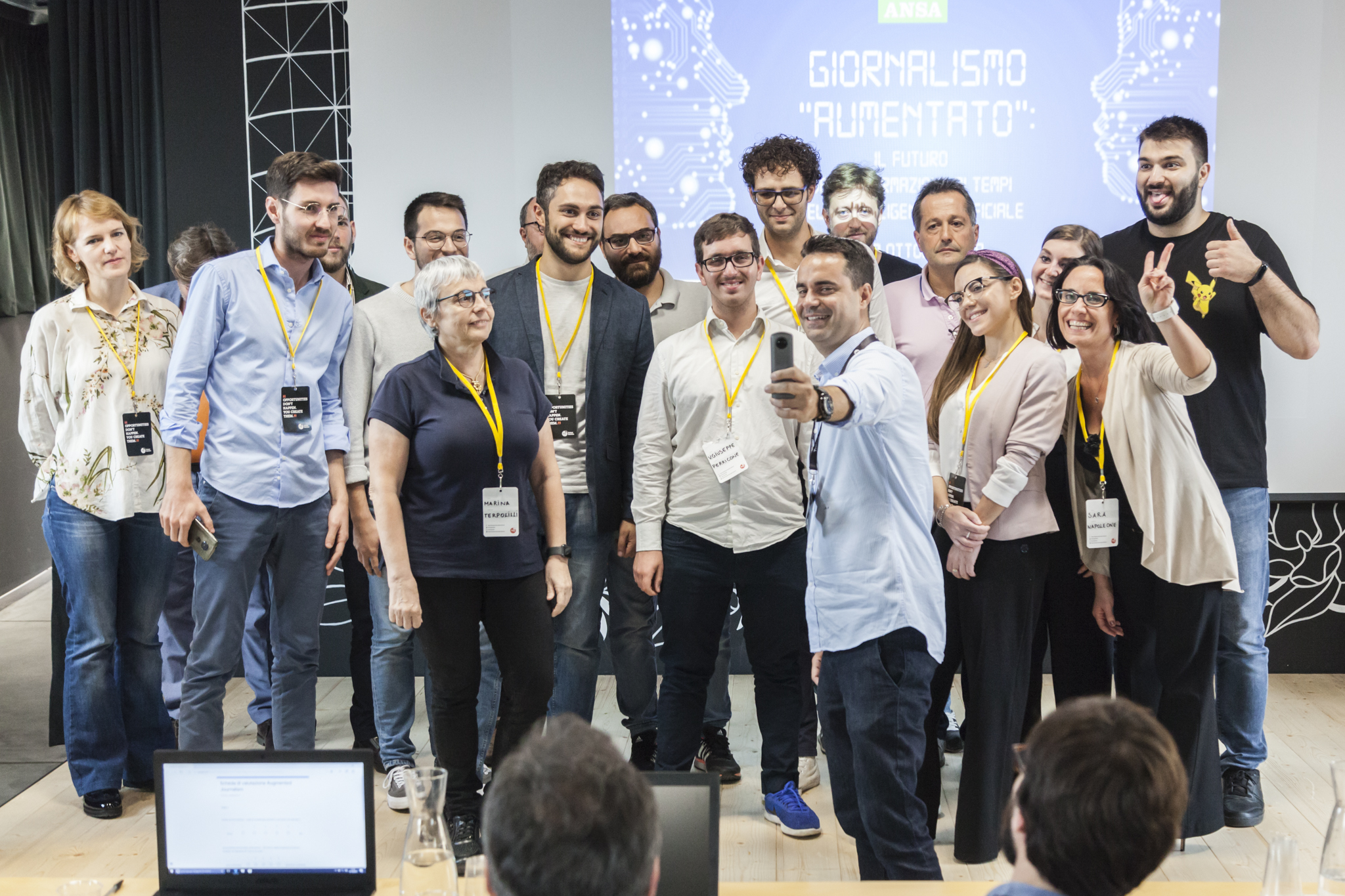 Premiazione Hackathon Ansa - Giornalismo Aumentato - Roma